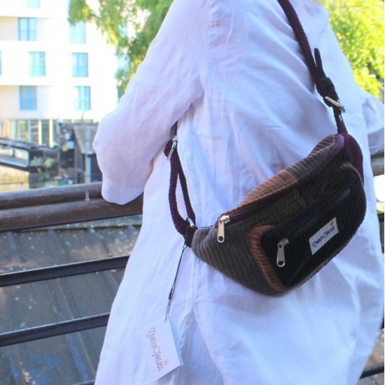 Bum Bag fanny pack corduroy patchwork
